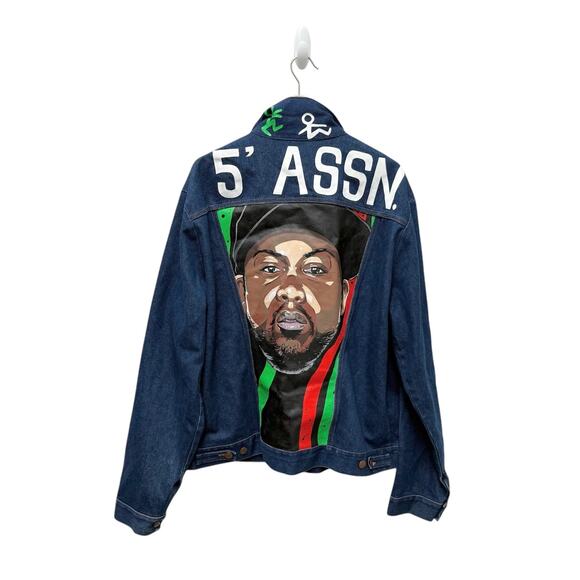Vtg Wrangler A tribe called quest size‎ XL jacket Rare custom - Picture 1 of 10